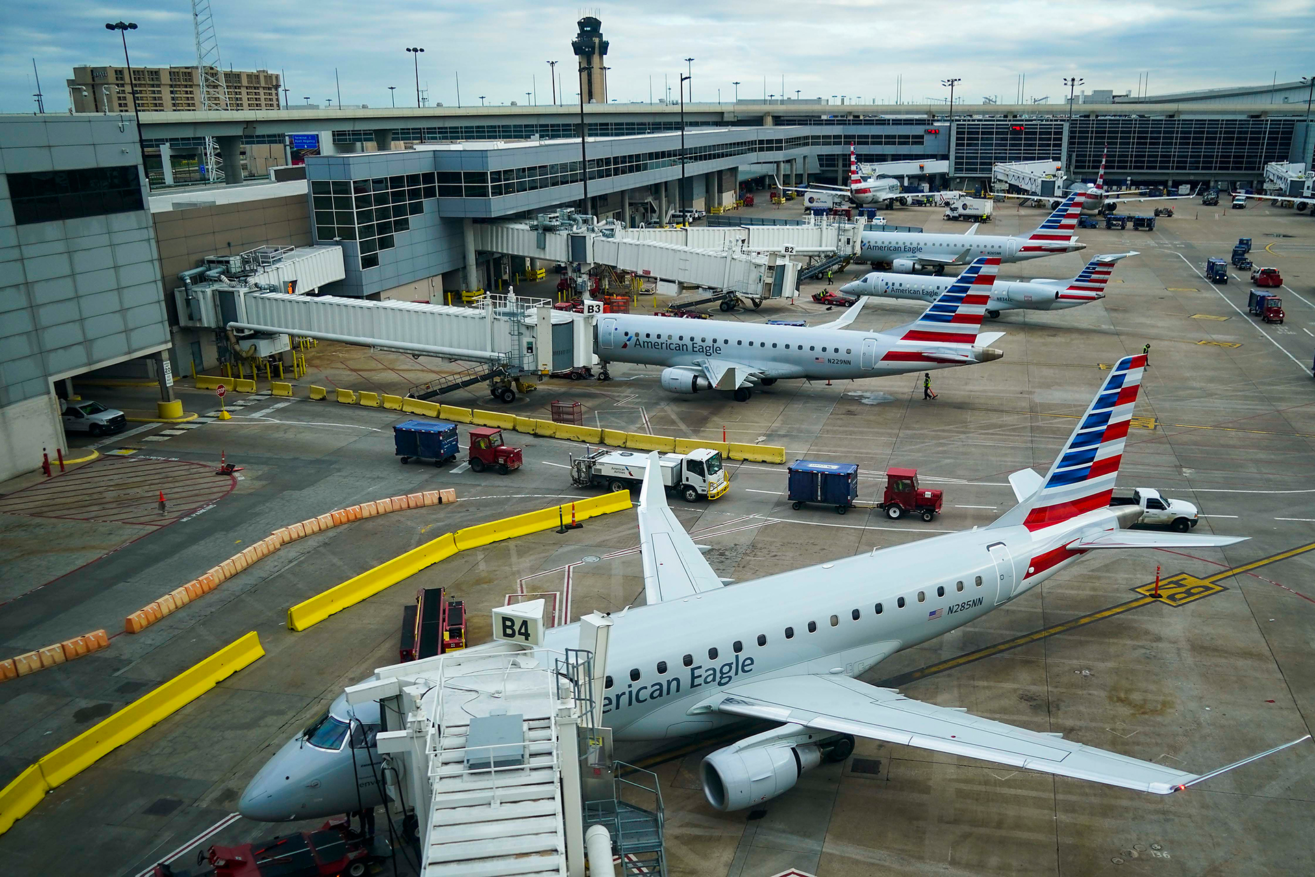 Mesa operates American Eagle flights for American Airlines.