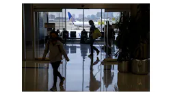 Air travelers navigate Terminal 7 at Los Angeles International Airport. The Department of Homeland Security has pushed back its deadline for travelers to possess a Real ID to May 5, 2025.