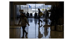 Air travelers navigate Terminal 7 at Los Angeles International Airport. The Department of Homeland Security has pushed back its deadline for travelers to possess a Real ID to May 5, 2025.