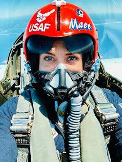 United States Air Force combat veteran and former Thunderbird Lead Solo Michelle &ldquo;Mace&rdquo; Curran