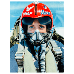 United States Air Force combat veteran and former Thunderbird Lead Solo Michelle &ldquo;Mace&rdquo; Curran