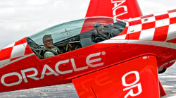 Young Eagles chairman Sean D. Tucker (left), a legionary air show performer, flies with Nolan Hart over California in 2016.