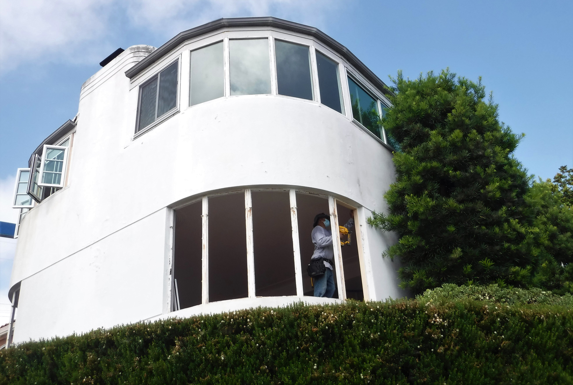 House With Windows Out In Construction
