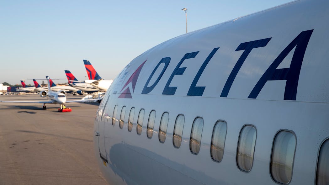 Delta Airlines planes are seen at Hartsfield-Jackson Atlanta International Airport on Friday, July 15, 2022.