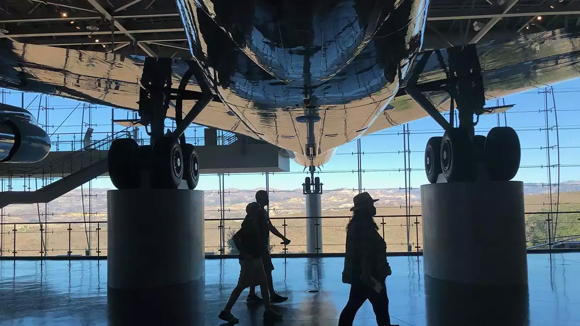 A decommissioned Air Force One jet that transported President Ronald Reagan sits on display at the Reagan Presidential Library in Simi Valley.