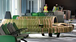 Thursday, November 10, 2022 - Seating area in the brand-new Newark Liberty International Airport Terminal A, with ribbon-cutting set for Tuesday, November 15, 2022.