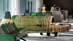 Thursday, November 10, 2022 - Seating area in the brand-new Newark Liberty International Airport Terminal A, with ribbon-cutting set for Tuesday, November 15, 2022. Thursday, November 10, 2022 - Seating area in the brand-new Newark Liberty International Airport Terminal A, with ribbon-cutting set for Tuesday, November 15, 2022.