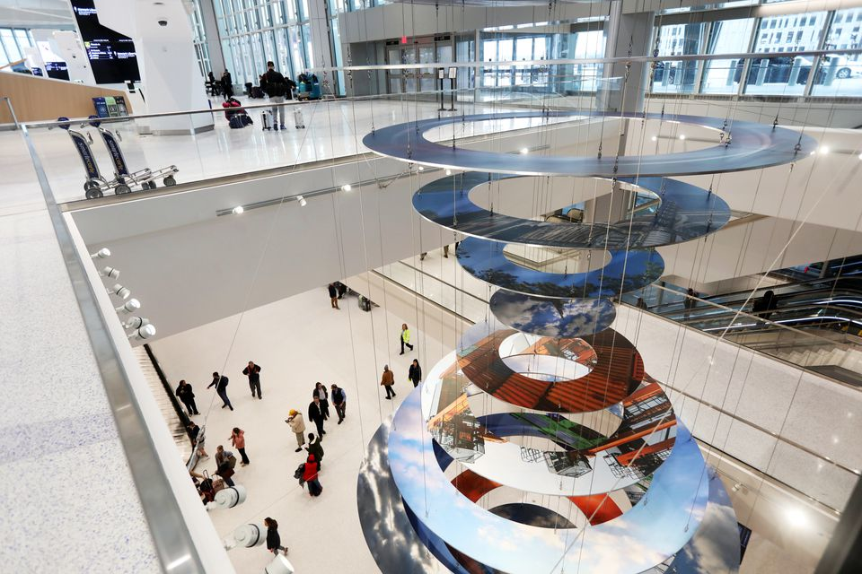 Newark Liberty International Airport's new Terminal A opened to travelers on Jan. 12, 2023.