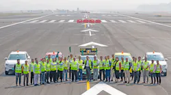 Image 2 Csmia's Ground Staff At The Launch Of Electric Vehicles At The Airside