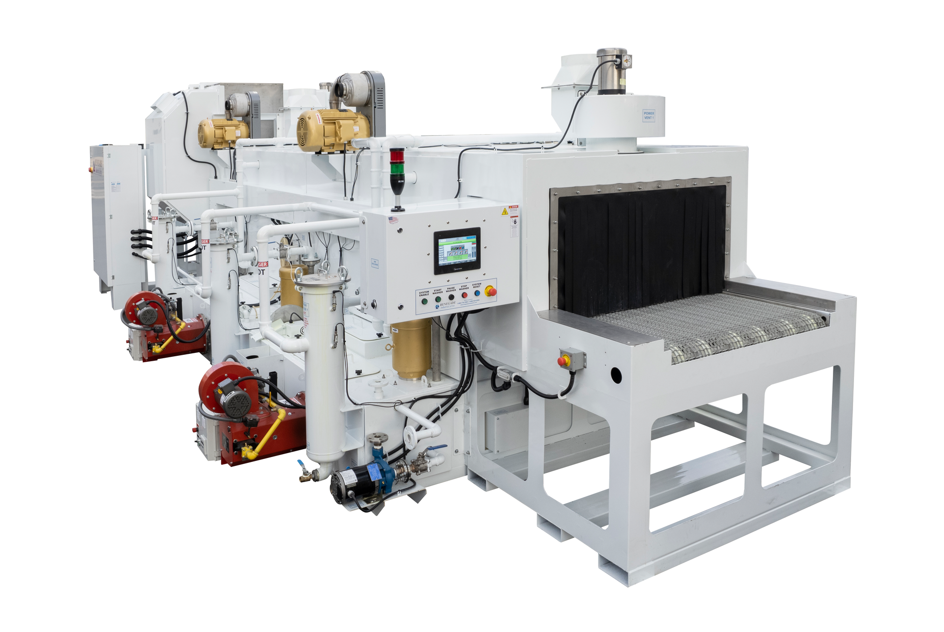 Renegade I-Series 4824 Pass-Through Wash, Rinse, Dry Parts Washer System