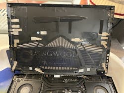 TSA officers at Richmond International Airport detected a knife artfully concealed inside a traveler’s laptop in November 2022. TSA officers at Richmond International Airport detected a knife artfully concealed inside a traveler’s laptop in November 2022.