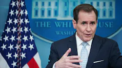 National Security Council Coordinator for Strategic Communications John Kirby speaks during the daily press briefing in the James S. Brady Press Briefing Room of the White House in Washington, D.C., on Feb. 13, 2023. National Security Council Coordinator for Strategic Communications John Kirby speaks during the daily press briefing in the James S. Brady Press Briefing Room of the White House in Washington, D.C., on Feb. 13, 2023.