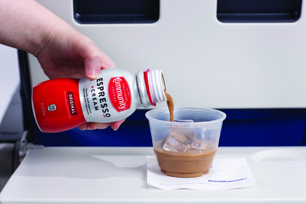 Southwest Airlines now offers Espresso + Cream Iced Coffee Inflight