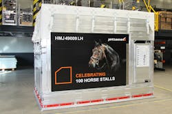 VRR delivers 100th air horse stall to Jettainer. VRR delivers 100th air horse stall to Jettainer.