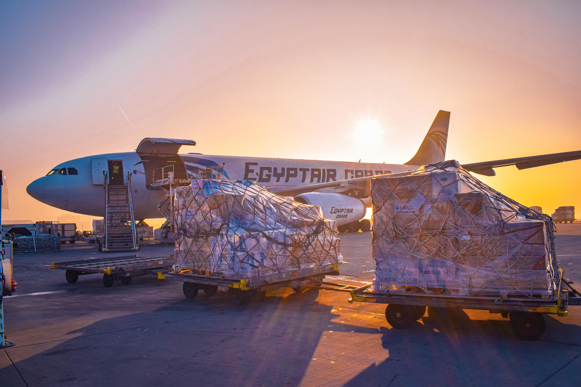 Relief Goods Egyptair Cargo 23