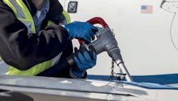 Avgas 100LL and UL94 avgas nozzle spouts and filler ports are the same. Use extreme caution when dispensing unleaded avgas. Avgas 100LL and UL94 avgas nozzle spouts and filler ports are the same. Use extreme caution when dispensing unleaded avgas.