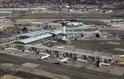 An aerial view of John F. Kennedy International Airport on Nov. 9, 2010 in the Jamaica neighborhood of the Queens borough of New York City. Terminal 1 at JFK reopened with limited operations on Saturday, Feb. 18, 2023, two days after a power outage forced flight delays and diversions. An aerial view of John F. Kennedy International Airport on Nov. 9, 2010 in the Jamaica neighborhood of the Queens borough of New York City. Terminal 1 at JFK reopened with limited operations on Saturday, Feb. 18, 2023, two days after a power outage forced flight delays and diversions.