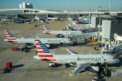 American Airlines planes are seen at the gates of Terminal D at DFW Airport in Dallas. On Wednesday, Feb. 22, 2023, a flight from El Paso, Texas, to Chicago was delayed for hours as law enforcement agencies investigated a bomb threat. American Airlines planes are seen at the gates of Terminal D at DFW Airport in Dallas. On Wednesday, Feb. 22, 2023, a flight from El Paso, Texas, to Chicago was delayed for hours as law enforcement agencies investigated a bomb threat.