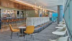 Delta lounge at MCI new terminal. Delta lounge at MCI new terminal.