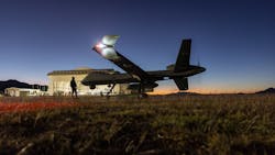 An MQ-9 Reaper drone on Nov. 4, 2022, at Fort Huachuca, Arizona. An MQ-9 Reaper drone on Nov. 4, 2022, at Fort Huachuca, Arizona.