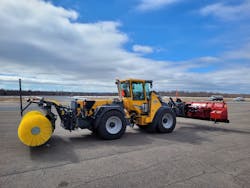 The Willie 865 operates multiple pieces of equipment hydraulically to enhance efficiency on the airfield. The Willie 865 operates multiple pieces of equipment hydraulically to enhance efficiency on the airfield.