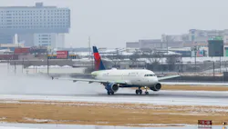 A Delta Air Lines plane takes off at Dallas Love Field Airport in Dallas on Wednesday, Feb. 1, 2023. A Delta Air Lines plane takes off at Dallas Love Field Airport in Dallas on Wednesday, Feb. 1, 2023.