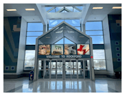 Chicago Rockford International Airport entrance.