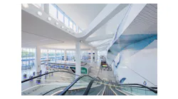 Arrivals and departures hall.