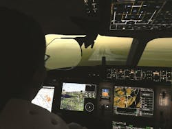 Pilots fly head-up with the Dassault FalconEye Combined Vision System (CVS) to approach every mission with a greater level of confidence Pilots fly head-up with the Dassault FalconEye Combined Vision System (CVS) to approach every mission with a greater level of confidence