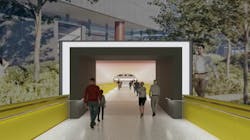 Inspired By Pittsburgh&apos;s Fort Pitt Tunnel, Pit Has Unveiled Designs Of A Connector Bridge That Will Link The Airport&apos;s New Terminal And Existing Airside Terminal That Will Open In 2025