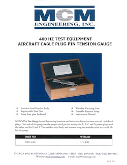 Mcm%20 Aircraft%20 Cable%20 Plug%20 Pin%20 Gauge