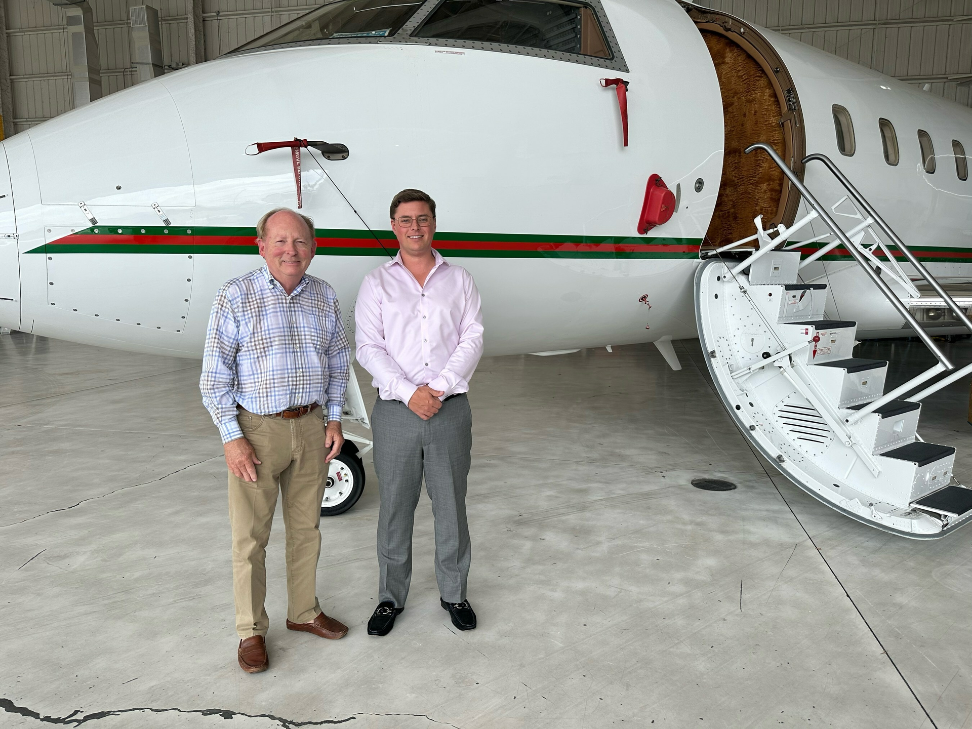 Northern Jet Management CEO Chuck Cox and SpeedBird CEO Chris Bull
