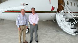 Northern Jet Management CEO Chuck Cox and SpeedBird CEO Chris Bull