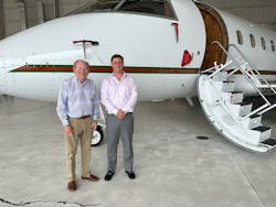 Northern Jet Management CEO Chuck Cox and SpeedBird CEO Chris Bull Northern Jet Management CEO Chuck Cox and SpeedBird CEO Chris Bull