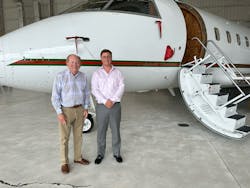 Northern Jet Management CEO Chuck Cox and SpeedBird CEO Chris Bull