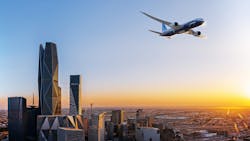 Boeing and Riyadh Air announced that the new Saudi Arabian carrier has chosen the 787 Dreamliner to power its global launch and support its goal of operating one of the most efficient and sustainable fleets in the world. Boeing and Riyadh Air announced that the new Saudi Arabian carrier has chosen the 787 Dreamliner to power its global launch and support its goal of operating one of the most efficient and sustainable fleets in the world.