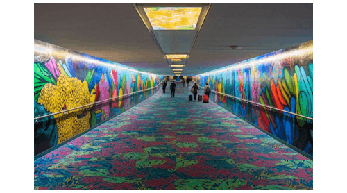 Aquarius art tunnel
