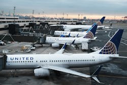 A 2021 file photo of United Airlines planes at Newark Liberty International Airport in Newark, New Jersey. The FAA is investigating an incident between two United planes at Boston Logan International Airport on Monday. A 2021 file photo of United Airlines planes at Newark Liberty International Airport in Newark, New Jersey. The FAA is investigating an incident between two United planes at Boston Logan International Airport on Monday.