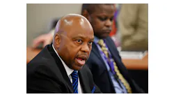 Denver International Airport CEO Phil Washington speaks during a news conference at DIA Dec. 16, 2021.