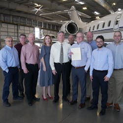 Presentation of certificate from FAA
