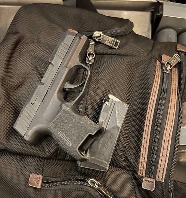 TSA officers stopped a traveler with this loaded handgun at one of the security checkpoints at BWI Airport on Tuesday, March 21.