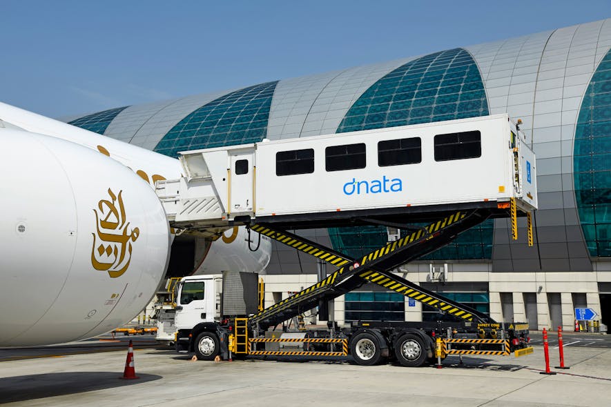 dnata&apos;s fleet also includes medical high-loaders to help those with mobility issues access aircraft