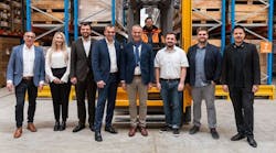 The Gebr&uuml;der Weiss team in Reutte with G&uuml;nter Schmarl, Branch Manager Tyrol (4th from left) and Hannes Mayr, Regional Director West (5th from left).
