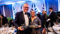 Delta CEO Ed Bastian and Delta Board Member and previous E.V.P. and CFO of The Coca-Cola Company Kathy Waller were honored on Feb. 25. Delta CEO Ed Bastian and Delta Board Member and previous E.V.P. and CFO of The Coca-Cola Company Kathy Waller were honored on Feb. 25.