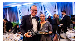 Delta CEO Ed Bastian and Delta Board Member and previous E.V.P. and CFO of The Coca-Cola Company Kathy Waller were honored on Feb. 25.
