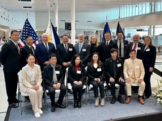 Representatives from TSA, Indianapolis International Airport, and elected officials welcomed a delegation of high-level aviation officials from the Philippines to Indianapolis for two weeks of security training.