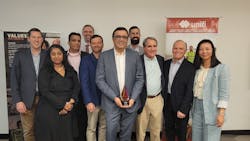 Unifi's corporate leadership team includes (from left) Brian Bartal - SVP, safety and compliance, Archana Arcot - chief people officer, Sandeep Angra - chief technology officer, Henk Teunis - chief financial officer, Eddie Russell - CEO, ERMC Aviation, Gautam Thakkar - CEO, Brian Stillwagon - general counsel, Don Ridgeway - chief customer officer, Greg Kennedy - chief operating officer, and Ying McPherson - chief commercial officer. Unifi's corporate leadership team includes (from left) Brian Bartal - SVP, safety and compliance, Archana Arcot - chief people officer, Sandeep Angra - chief technology officer, Henk Teunis - chief financial officer, Eddie Russell - CEO, ERMC Aviation, Gautam Thakkar - CEO, Brian Stillwagon - general counsel, Don Ridgeway - chief customer officer, Greg Kennedy - chief operating officer, and Ying McPherson - chief commercial officer.