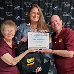 Pilar Wolfsteller was awarded the eighth Women in Aviation International Martha King Scholarship for Female Flight Instructors for 2023. Pilar was presented with her award at the recent WAI Conference in Long Beach, California. The scholarship has a retail value of over $18,000.