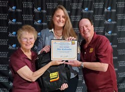 Pilar Wolfsteller was awarded the eighth Women in Aviation International Martha King Scholarship for Female Flight Instructors for 2023. Pilar was presented with her award at the recent WAI Conference in Long Beach, California. The scholarship has a retail value of over $18,000. Pilar Wolfsteller was awarded the eighth Women in Aviation International Martha King Scholarship for Female Flight Instructors for 2023. Pilar was presented with her award at the recent WAI Conference in Long Beach, California. The scholarship has a retail value of over $18,000.