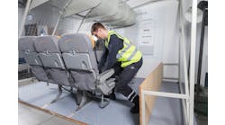 The first group of employees in this project was comprised of mostly baggage handlers, who regularly lift heavy items, and aircraft cleaners, who often find themselves working in difficult ergonomic positions.